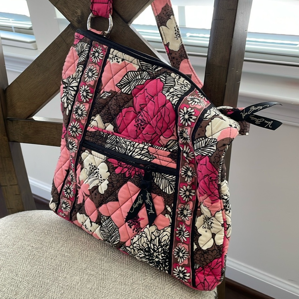 Vera Bradley crossbody or shoulder bag.  EUC Mocha Rouge retired.